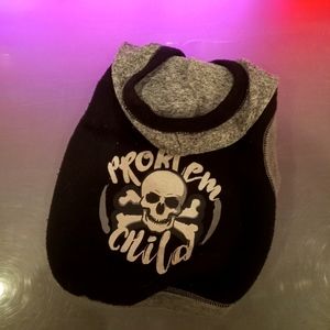 Doggy shirt, short sleeve sweatshirt, and harness